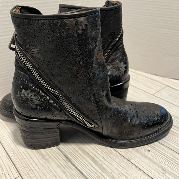 🔥AS98 ‘Jase’ Floral Leather Ankle Boots | Sz 41 9.5-10 - Picture 8 of 14